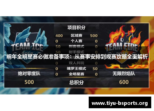 明年全明星赛必做准备事项：从赛事安排到观赛攻略全面解析