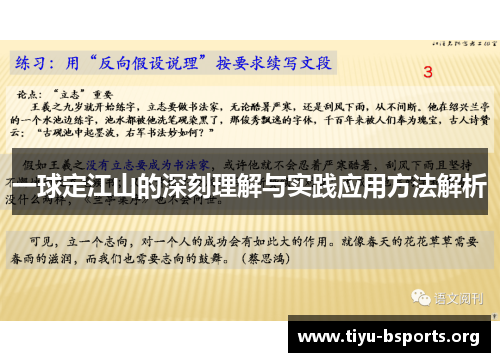 一球定江山的深刻理解与实践应用方法解析
